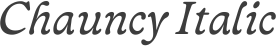 Chauncy Italic