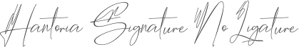 Hantoria Signature NoLigature