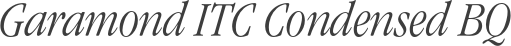 Garamond ITC Condensed BQ