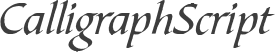 CalligraphScript