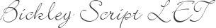 Bickley Script LET