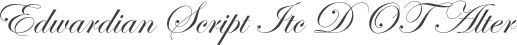 Edwardian Script Itc D OT Alter