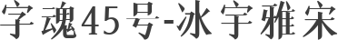 字魂45号-冰宇雅宋