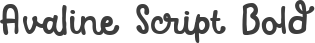 Avaline Script Bold