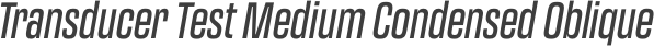Transducer Test Medium Condensed Oblique