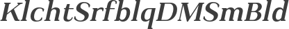 Kulachat Serif Oblique DEMO SemiBold