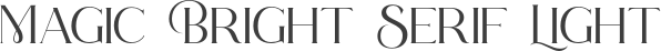 Magic Bright Serif Light