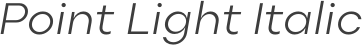 Point Light Italic