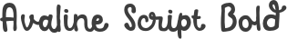 Avaline Script Bold