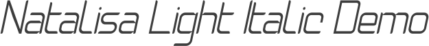 Natalisa Light Italic Demo