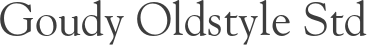 Goudy Oldstyle Std