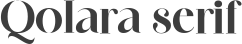 Qolara serif