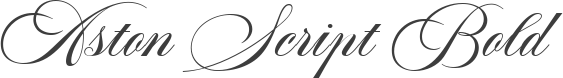 Aston Script Bold