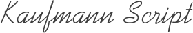 Kaufmann Script