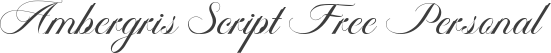 Ambergris Script Free Personal