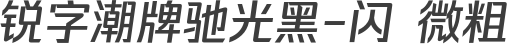 锐字潮牌驰光黑-闪 微粗