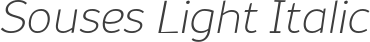 Souses Light Italic