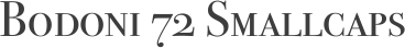 Bodoni 72 Smallcaps