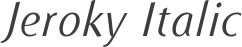 Jeroky Italic