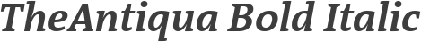 TheAntiqua Bold Italic