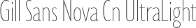 Gill Sans Nova Cn UltraLight