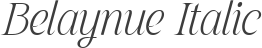 Belaynue Italic