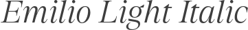 Emilio Light Italic