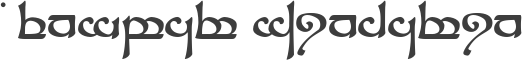 Tengwar Sindarin