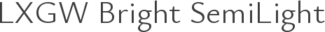 LXGW Bright SemiLight