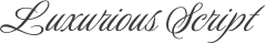 Luxurious Script