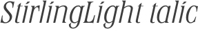 StirlingLightItalic