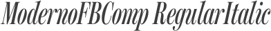 ModernoFBComp RegularItalic